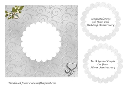 Insert for Sq Silver Anniversary card cup 892659_3656