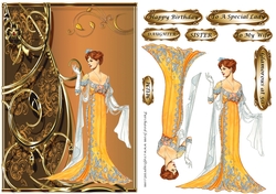 Elegant Lady 5 in gold