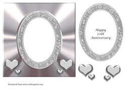 Insert for Platinum Anniversary card cup 918825_3656