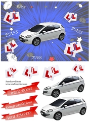 Driving Test Pass - Silver Fiat Punto