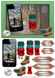 Hiking Phone Card