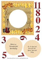 Insert for Guitars card nos 0-9 cup 862598_3656