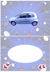 Insert for Driving Test Pass, silver blue Fiat Punto cup 928421_3656