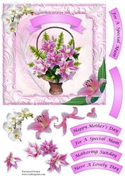 Basket of Stargazer Lilies - Mothers Day