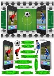 Football Dual Phones - various greetings