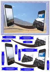 Steam Train Dual Phones