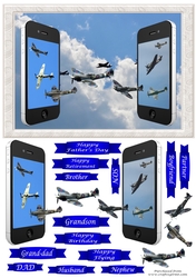 Aircraft Dual Phones - various sentiments and male family