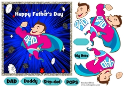 Super Dad Fathers Day card