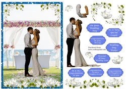 Beach Wedding 4 Kissing couple