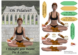 Pilates card - funny