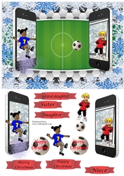 Christmas Football Dual Phones - girls