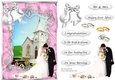 Wedding, Blessing - Pink Frame with car, Church & couple