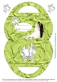Pillow Purse for Wedding, Blessing card design in green cup831246_3656