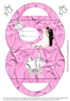 Pillow Purse for Wedding, Blessing card design in pink cup831248_3656