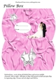Pillow Box for Wedding, Blessing card design in pink cup831248_3656