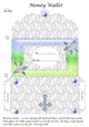 Money Wallet for Christening, Communion, Baptism Card Blue Cross