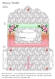 Money Wallet matching Christening, Communion, Baptism card design Pink Cross
