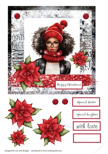 Christmas lady 6