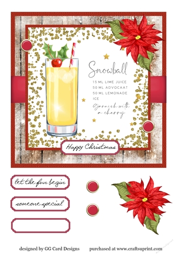 Christmas snowball cocktail