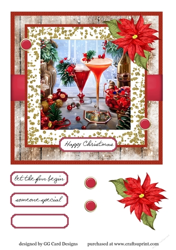 Christmas cocktails vintage
