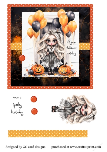 Halloween Birthday girl
