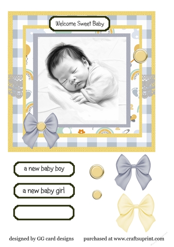 New Baby grey/yellow 1