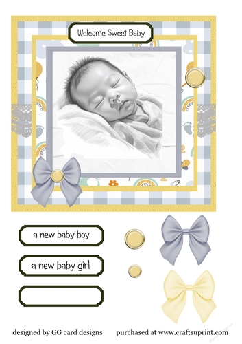 New Baby grey/yellow 2