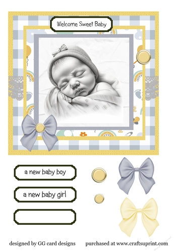 New Baby grey/yellow 3