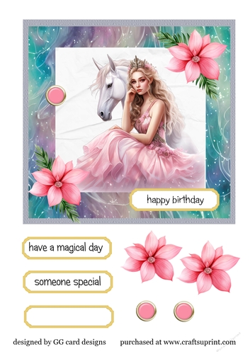 princess and horse Birthday
