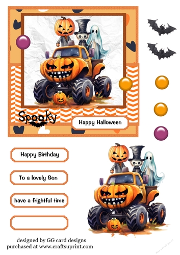 Halloween truck orange 1