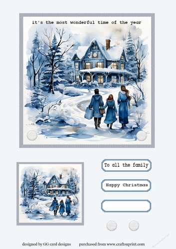 Christmas Family Scene