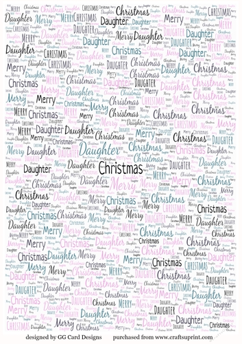 Merry Christmas Daughter BP