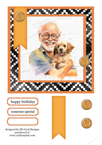 man and dog