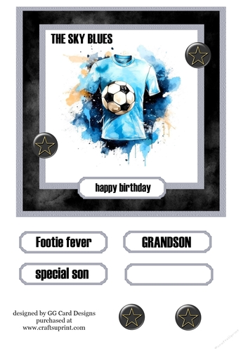 football Topper Man city 