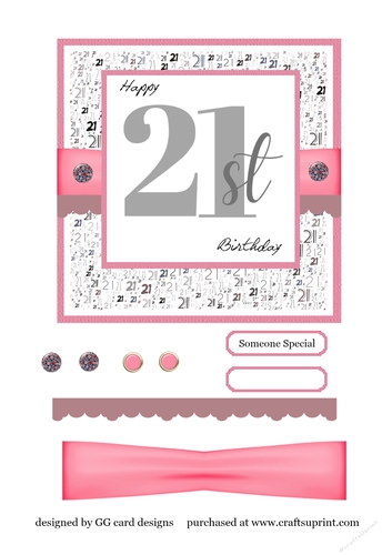 21st Birthday Topper 1