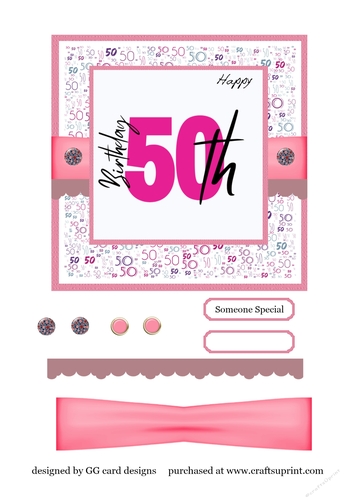 50th Birthday Topper 