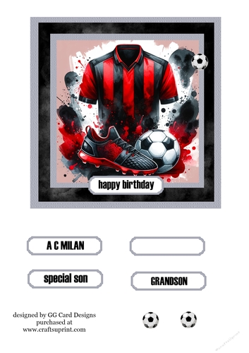 Football  topper A C Milan