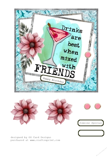 Birthday cocktail with friends