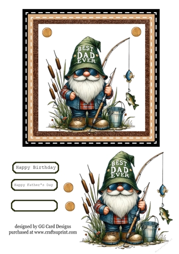 Fishing Gnome Dad