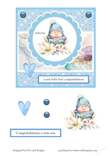 Baby Boy topper