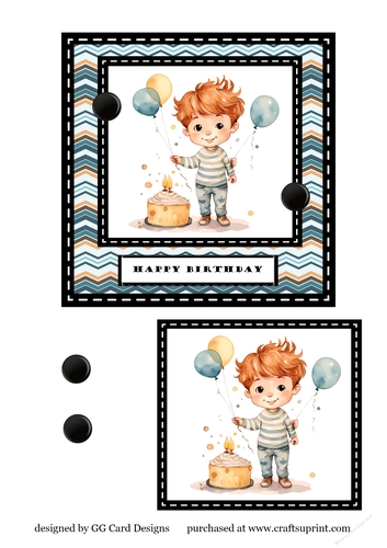 Birthday Boy with balloon 4