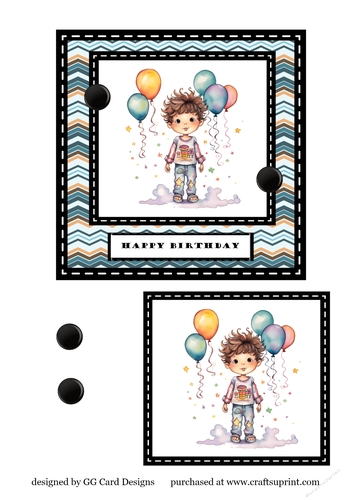 Birthday Boy with balloons 5