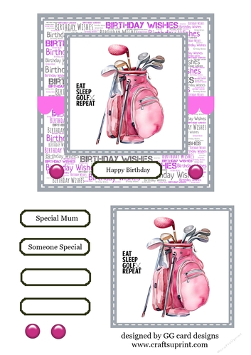 Golf Birthday female
