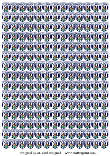 Football backing paper West Brom