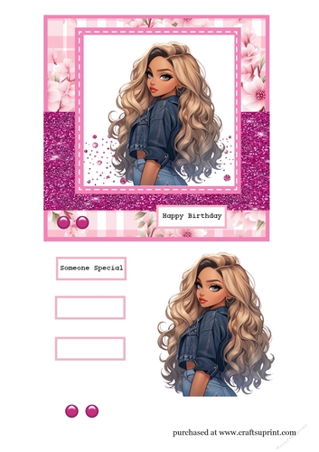 Birthday Denim Girl