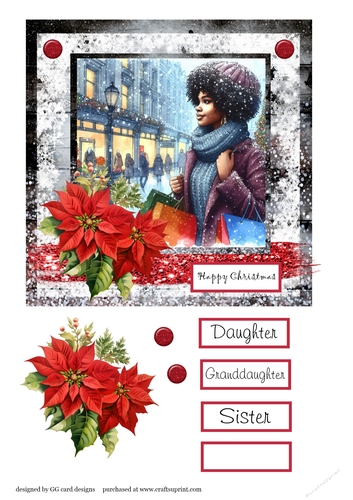 Christmas lady shopping 1