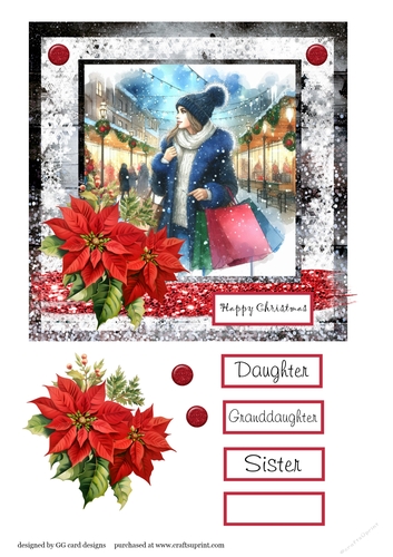 Christmas lady shopping 2