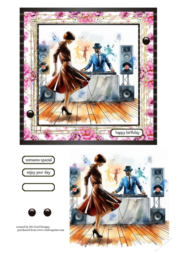 dancing lady Birthday