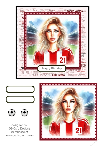 Football birthday lady sheff utd
