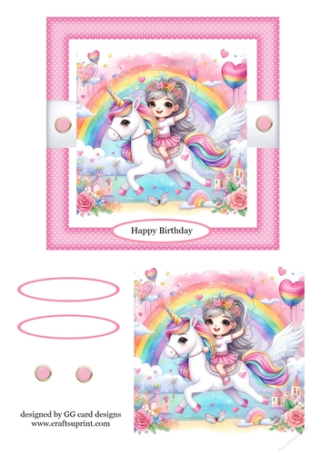 birthday girl riding unicorn 1